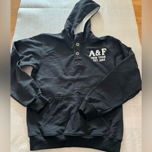 [Tag Size:XXL/PTP:21”]ABERCROMBIE & FITCH LAKE HARRIS Muscle HOODIE BLACK